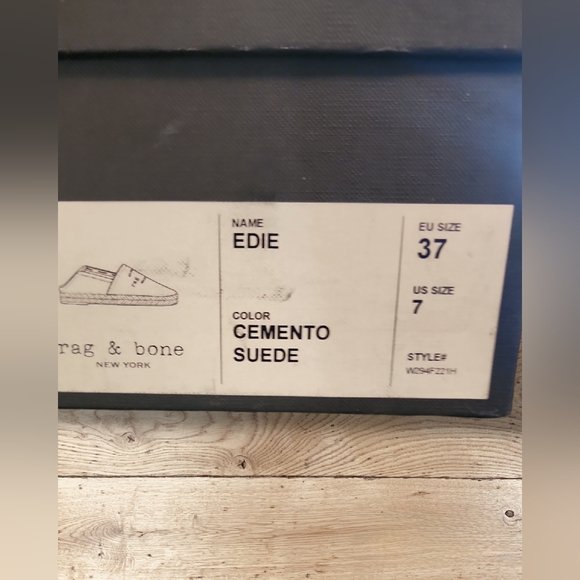 MSRP$275 Rag & Bone Edie Flat Espadrille. SizeEU 37 SizeUS 7. New In Box - Picture 13 of 13